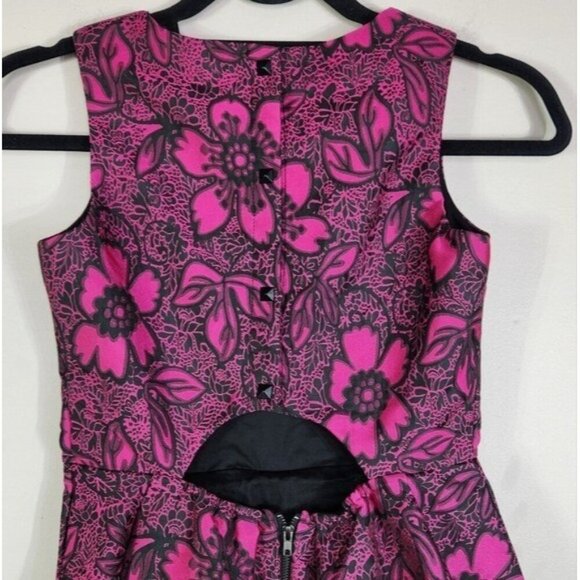 Miss Behave Girls Floral Fit and Flare Brocade Tween Dress Size L - Picture 5 of 8